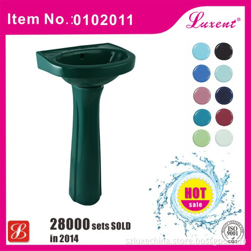Excellent quality Porcelain Sanitary Oblong Pedestal basin